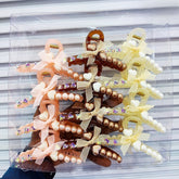 Impression Pack of 12 Pcs Pearl Style Hair Clutcher Beads Hair  Plastic Clutcher